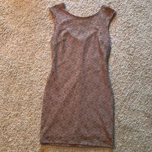 Little tan lace dress